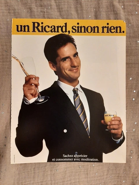 PUBLICITÉ DE PRESSE 1975 Ricard Anisette Liqueur - Verre Pichet EUR 3,00 - FR