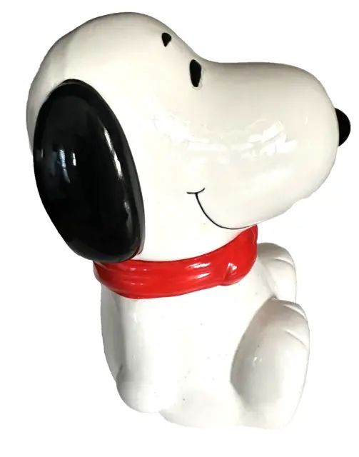 Vintage Snoopy Cookie Jar Benjamin & Medwin Ceramic Peanuts 11.25”