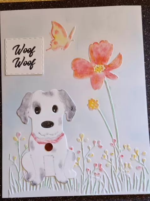MOTHER'S DAY GREETING Card from Black & White Dog Woof Woof! Handmade ...