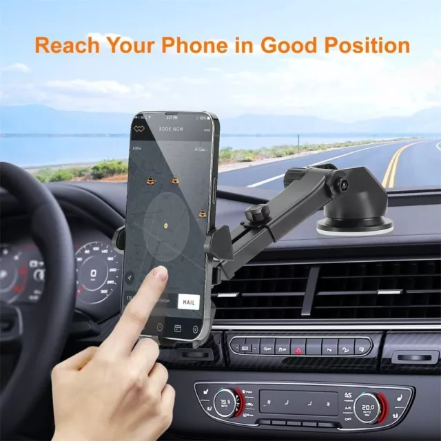 360° Rotate Car Phone Holder Universal Windscreen Suction Mount GPS Stand  Cradle
