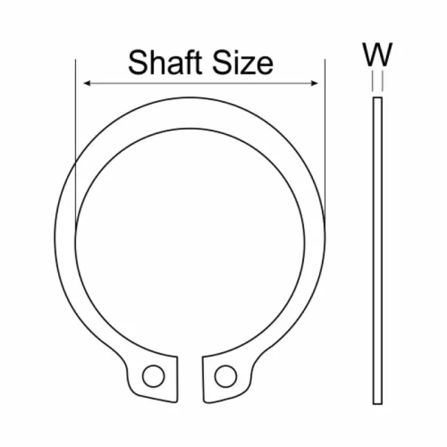 External Circlip Retaining Ring Sizes: 8mm-140mm -Choose Pack Size- D1400 DIN471 2