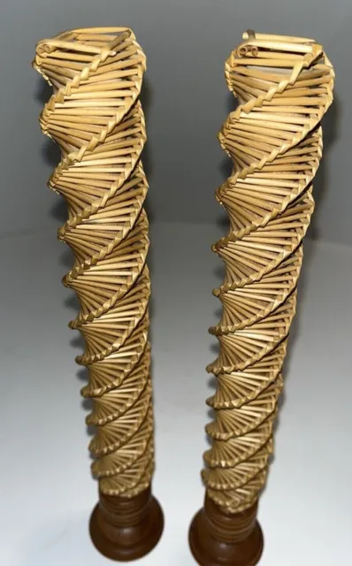 Set of 2 Hallmark Base, Hand Crafted, Decorative and Unique Candle Pillars.