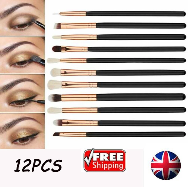 12Pcs Make up Brushes Set Professional Foundation Eyeshadow makeup tools UK Hot