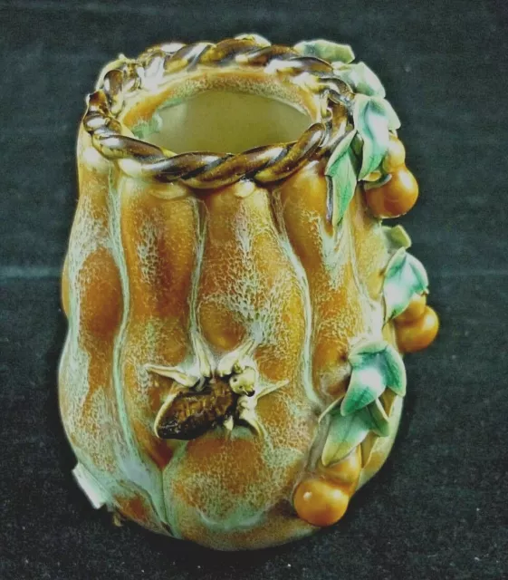 Chinese Ming Jia Ceramic  Majolica Vase / Brush Pot.