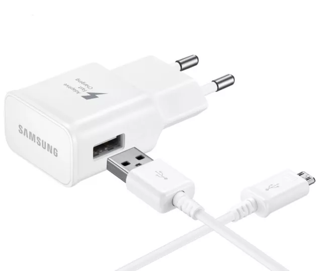 Samsung Original Cargador Rápida Micro Adaptador USB Alimentación Galaxy