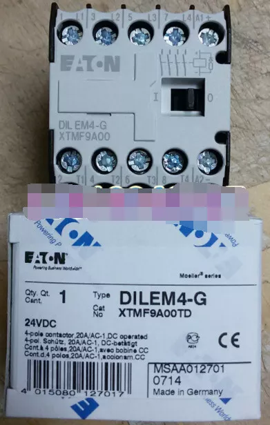 1PC  NEW   EATON  MOELLER   DILEM4-G  24VDC   free shipping