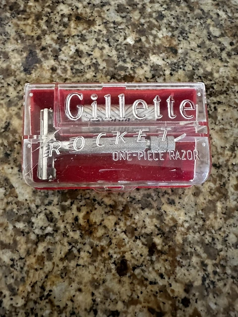 Vintage Gillette ROCKET Super Speed DE Safety Razor Made In England MINT & CLEAN