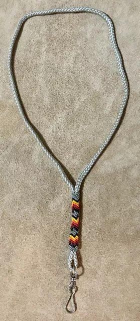 Native American Lakota Sioux Beaded Lanyard.