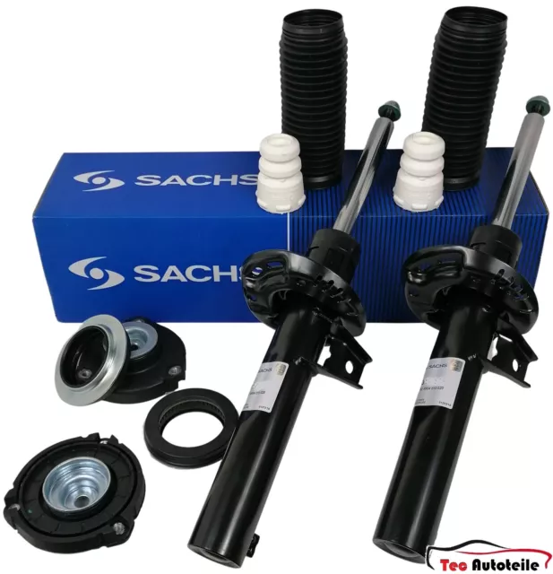 2x SACHS Stoßdämpfer Ø55 + Domlager vorne Audi A3 VW Passat Touran Skoda Octavia