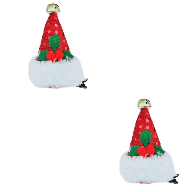 2x Geweih Haar Zubehör Weihnachten Kleine Geschenke Urlaub Haar Clips