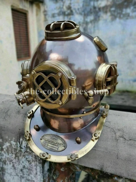 ANTIQUE MORSE STYLE US Navy Diver Helmet Vintage Diving Helmet Deep Sea ...