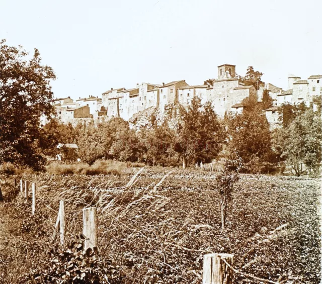 France Village to Identify Photo Stereo PL58L10n3 Glass Plate c1920