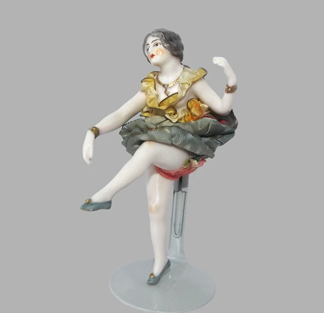 Poupée Ballerine En Porcelaine - 40 Cm - Collection Vintage - Très Bon état