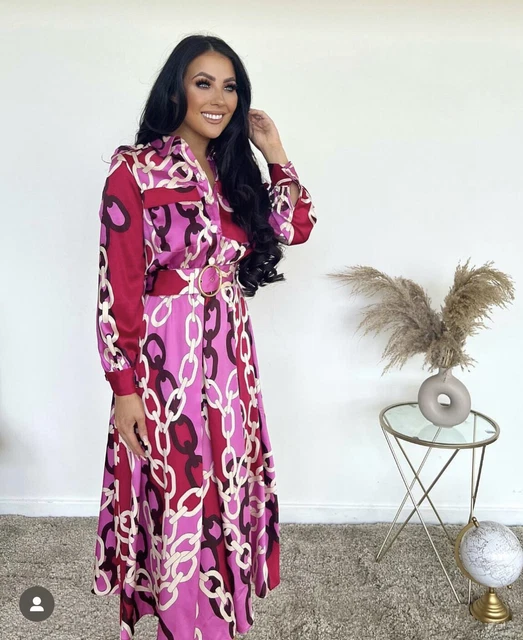 Zara chain print shirt dress top