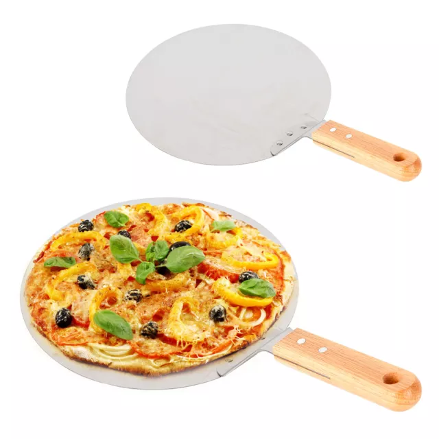 Pizzaschaufel Pizzaschieber Edelstahl Pizzaheber Pizzaofen Brotschieber 43.5cm