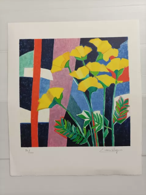 LITHOGRAPHIE PEINTURE MODERNE - SIGNEE et NUMEROTEE - WAGNER