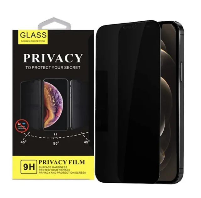 2x Privacy Tempered Glass Screen Protector iPhone  15 14 13 12 11 Pro Max Xs XR