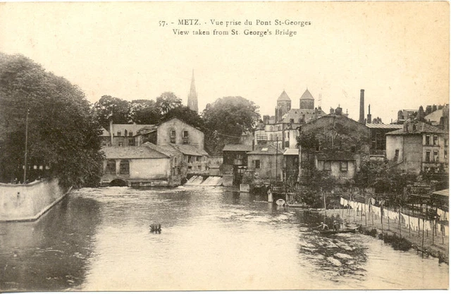 METZ 57 vue prise du pont st-georges