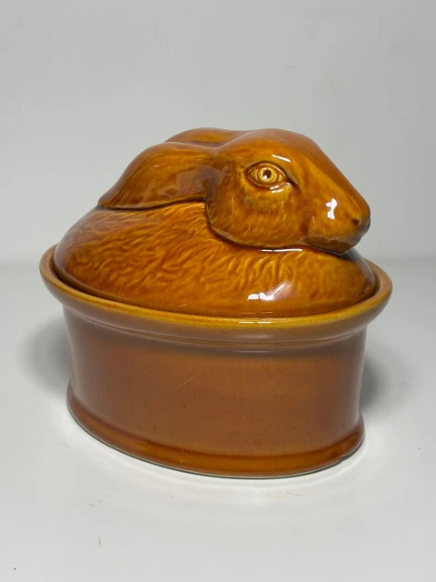 Terrine Céramique Lapin Lièvre Zoomorphe Secla Portugal - Vintage