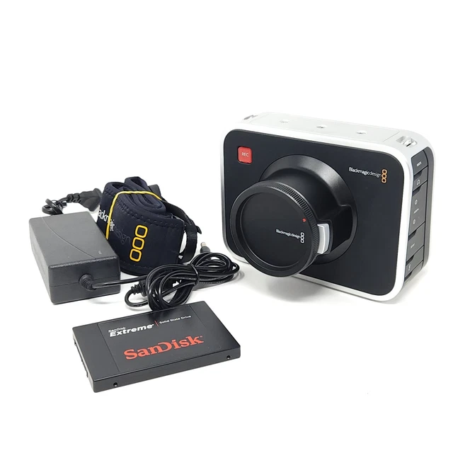 Lot Blackmagic: Caméra 2.5K Monture EF + Dongle Davinci + Convertisseur SDI-HDMI (très Bon état)