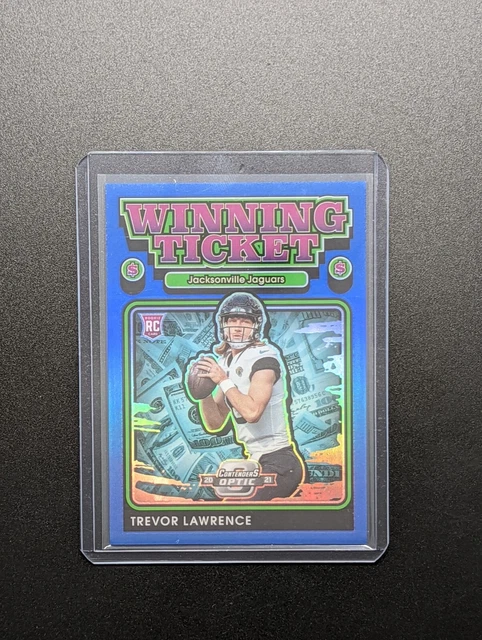 2021 Panini Contenders Optic - TREVOR LAWRENCE - Rookie Blue Winning Ticket /99