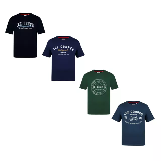 Nouveauté tee-shirt homme de marque Lee Cooper 4 coloris au choix du S au 4XL