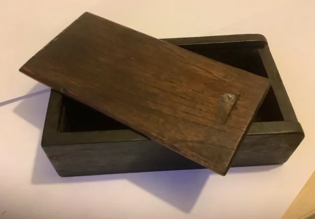 Wilcox Willcox Gibbs Vintage Nähen - Holz Zubehör Box und Deckel