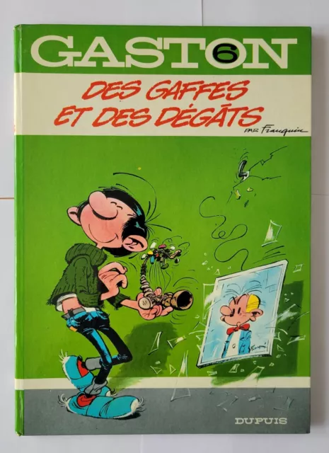 Gaston Lagaffe 6 Eo Franquin 1968 Ttbe - Des Gaffes Et Des Degats