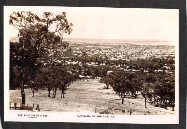 C3701 Australia SA Panorama of Adelaide #92116 vintage Rose Series postcard