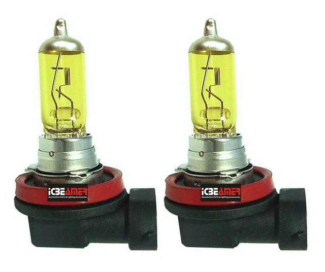 ICBEAMER H11 100W Low  Fog Light Factory Super Yellow Replace Halogen Bulb E671