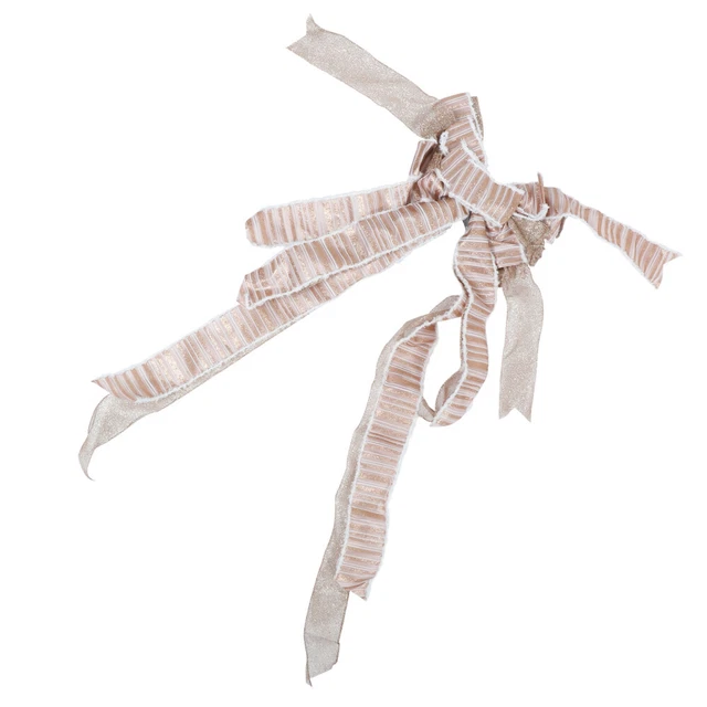 1Pc tree top decoration Weihnachten Kranz Bögen Krawatte Weihnachten Baum Hängen