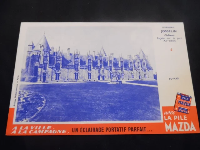Buvard publicitaire. Pile Mazda. Buvard n°8. - Réseau Canopé