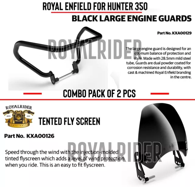 100% genuino Royal Enfield Hunter 350 "PAQUETE COMBINADO DE 2" - Envío exprés