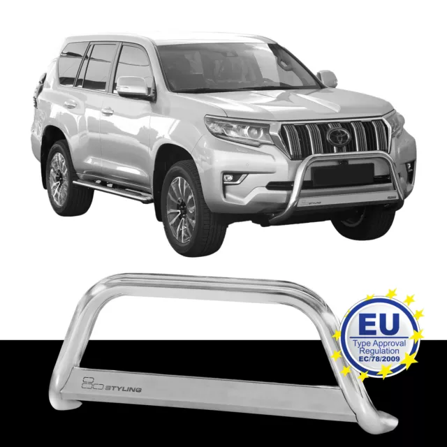 Frontbügel EDELSTAHL passend für TOYOTA LAND CRUISER 150 ab 2018 Chrome