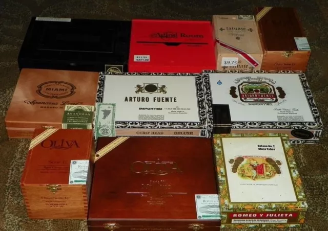 Lot of 5 Perdomo Empty Wooden Cigar Boxes #17