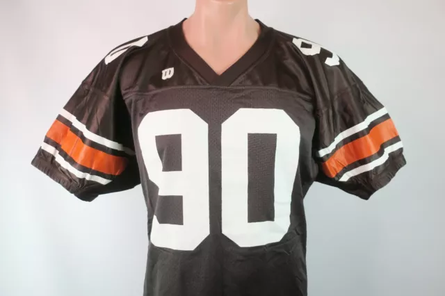 Vintage Authentic Andre Rison Cleveland Browns Wilson Pro Line Jersey 44 SEWN 2