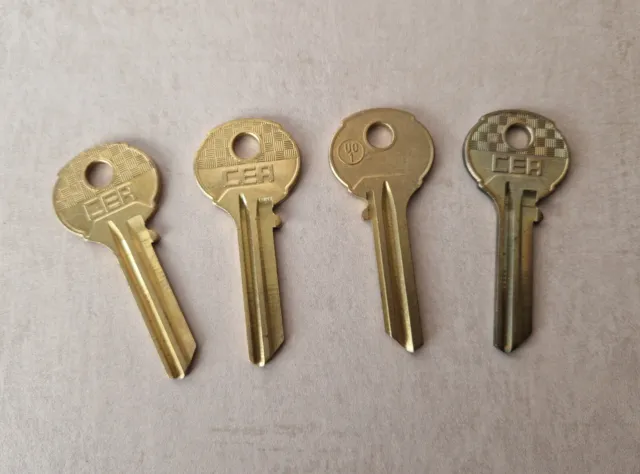4 x CEA UO1 chiavi vuote non tagliate, serratura porta casa universale