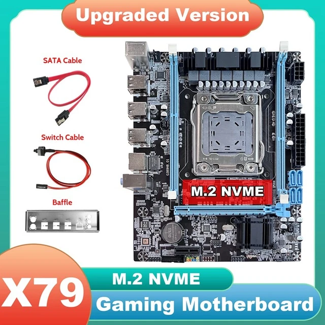 Scheda madre X79 V389+cavo SATA+cavo interruttore+deflettore M.2 supporto NVME LGA2011 Y2E2