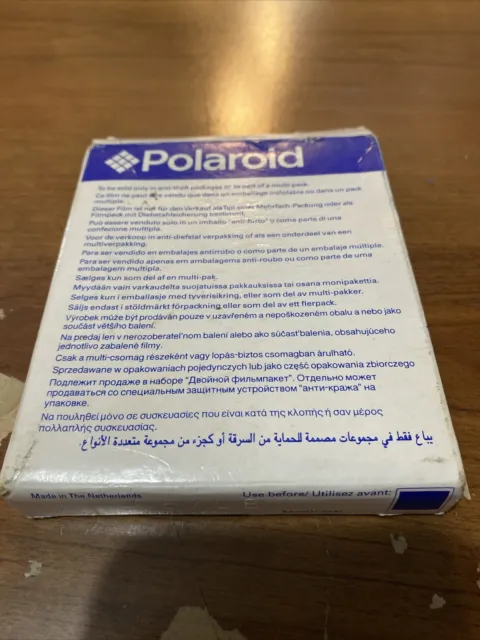 Polaroid Type 600 Instant Film One Pack of 8 Exposures Expired Sealed Box