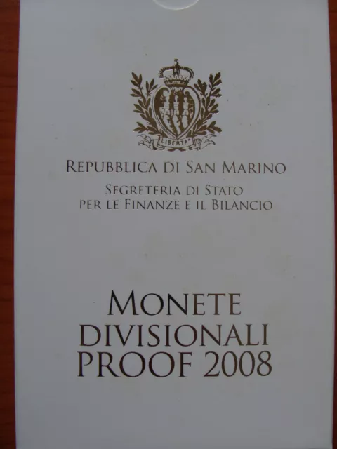 KMS San Marino 2008 Prof. in astuccio originale, molto raro, piccola edizione