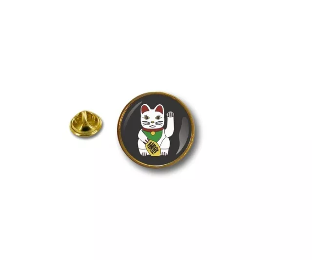 pins pin badge pin's metal broche pince papillon maneki neko chat japonais