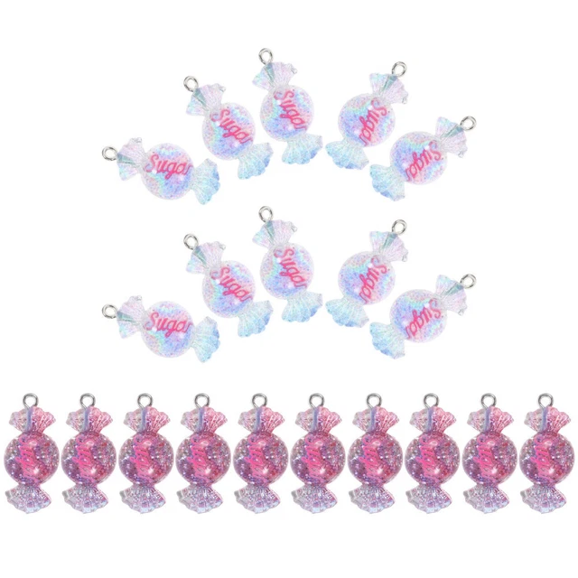 20 Stück Candy-Form-Charms-Anhänger, DIY-Schmuckherstellung, Charms, Basteln,