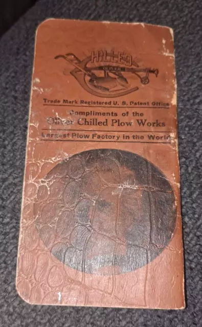 Oliver 40 Chilled Plow Works Pocket Notebook Catalog Advertising South Bend Ind