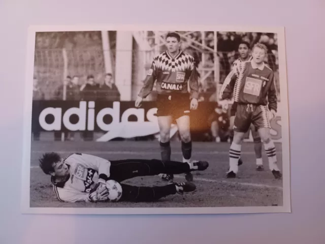 Photographie originale ancienne football Candela et Hugues (Guingamp) année 1996