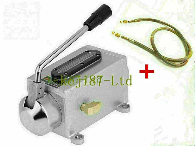 CNC Y-8 6mm Manual Hand Pump Oiler(One Shot Lube) Lubricating Oil Pipe 6*600mm