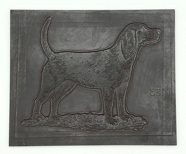 Hunting Dog Pointer Bag Stamp Main Print Plate Sign