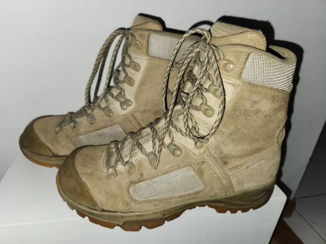 Genuine WOMENS British Army Tan Lowa Elite WXL Mod Boots * 9.5 * Made In Germany