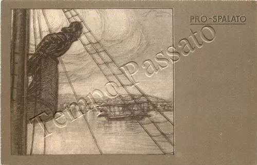 Cartolina postale commemorativa - Pro Spalato / illustratore Mazza