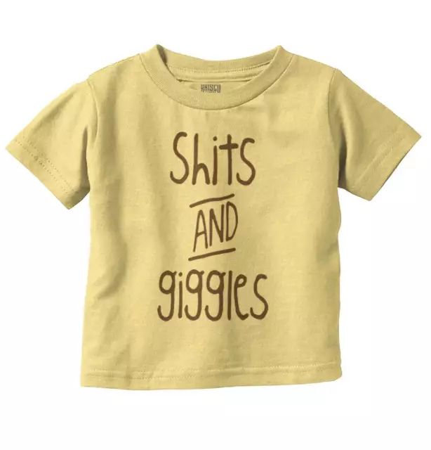 Giggles Funny Adorable Cute Shower Gift Idea Unisex Toddler Kids Youth T Shirt