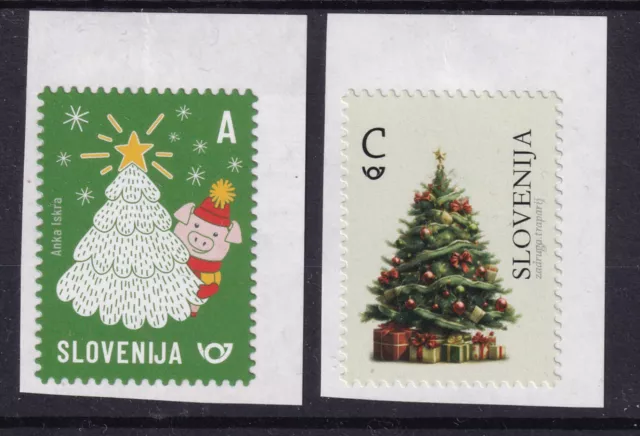 Slovenia 2023 MNH seria Lucky Charm New Year's Fir 26,00 x 35,00 mm from booklet